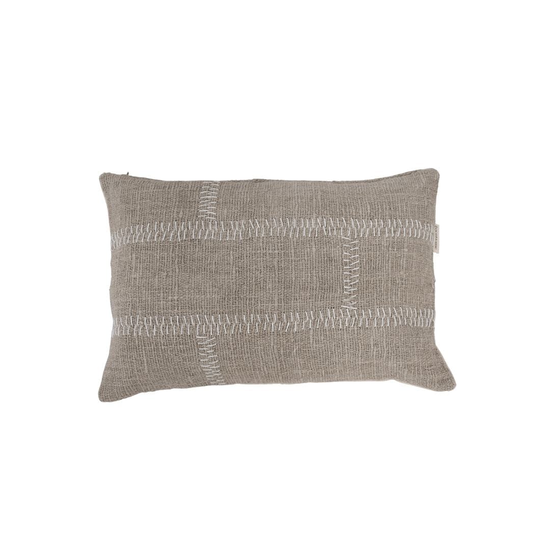 Zoco Home Cotton Cushion Cover Rustic Stitch | Natural 40x60cm