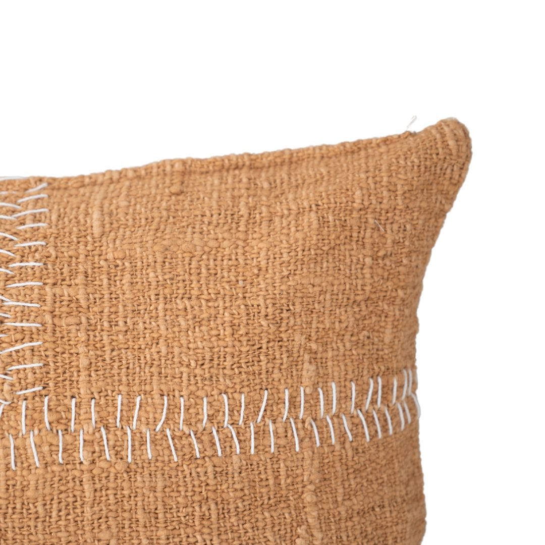 Zoco Home Cotton Cushion Cover Rustic Stitch | Oatmeal 40x60cm