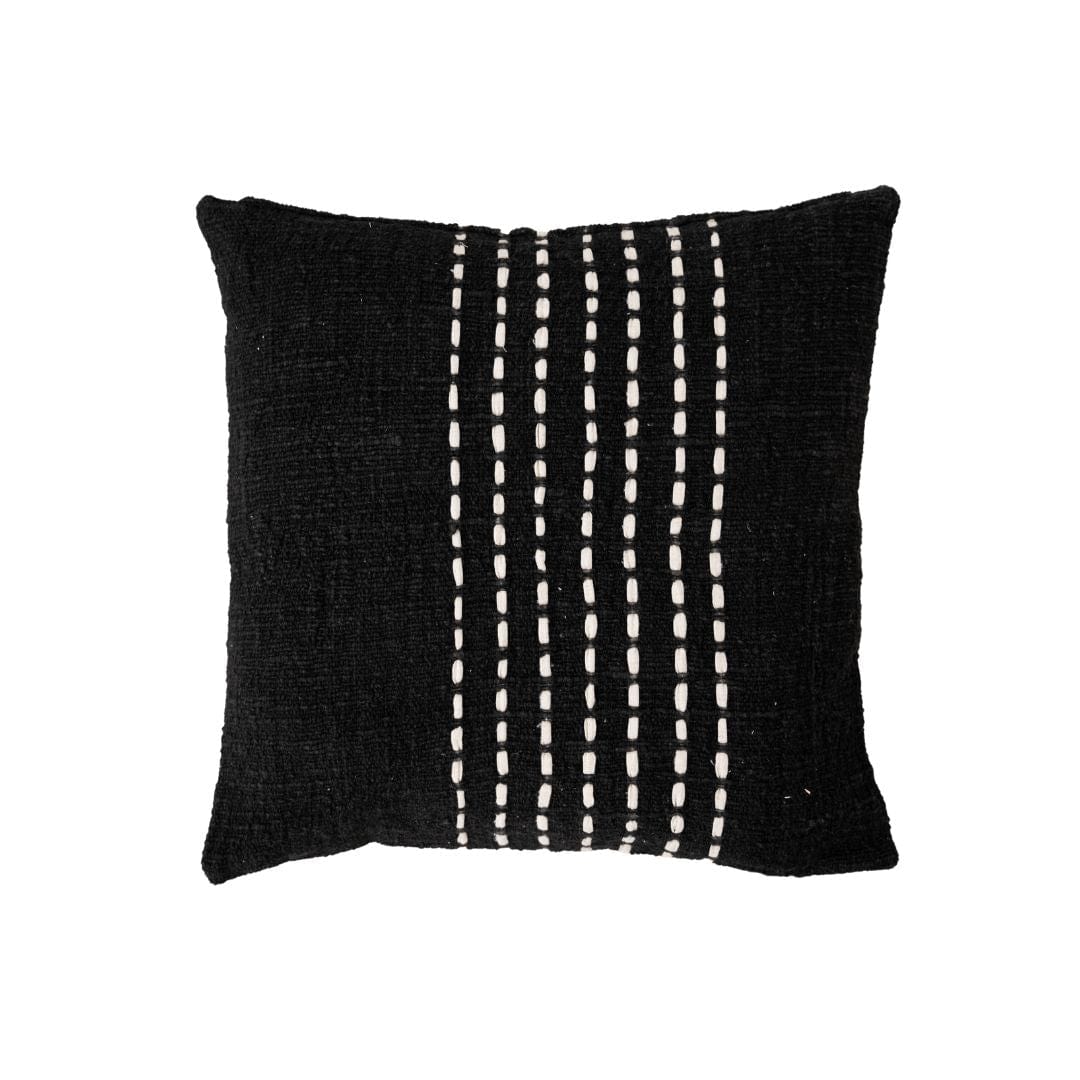 Zoco Home Cotton Cushion Cover Stitch Panel | Black 50x50cm