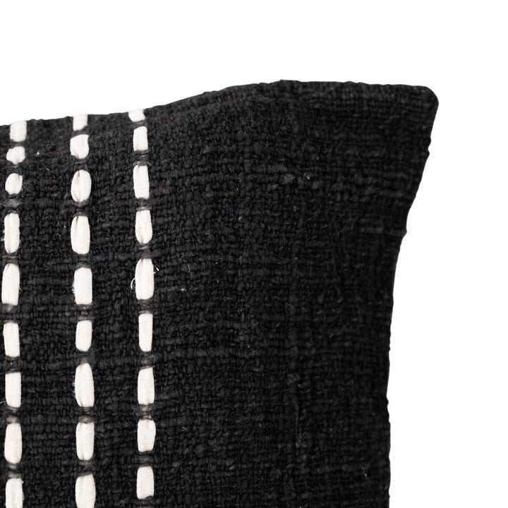Zoco Home Cotton Cushion Cover Stitch Panel | Black 50x50cm