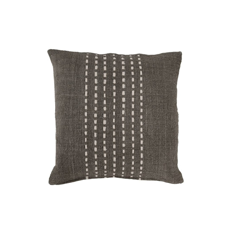 Zoco Home Cotton Cushion Cover Stitch Panel | Charcoal 50x50cm