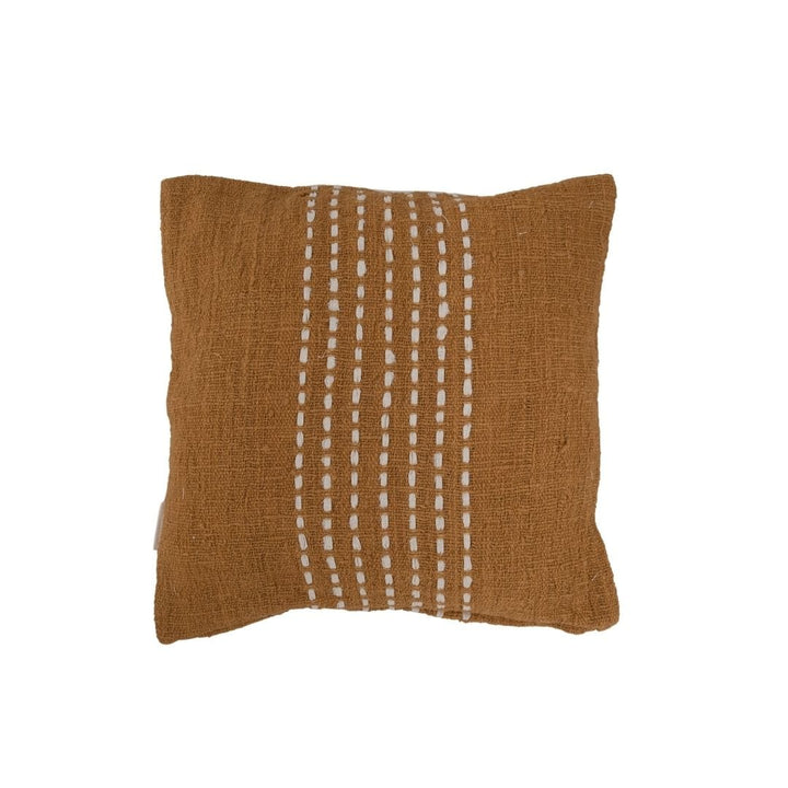 Zoco Home Cotton Cushion Cover Stitch Panel | Mustard 50x50cm