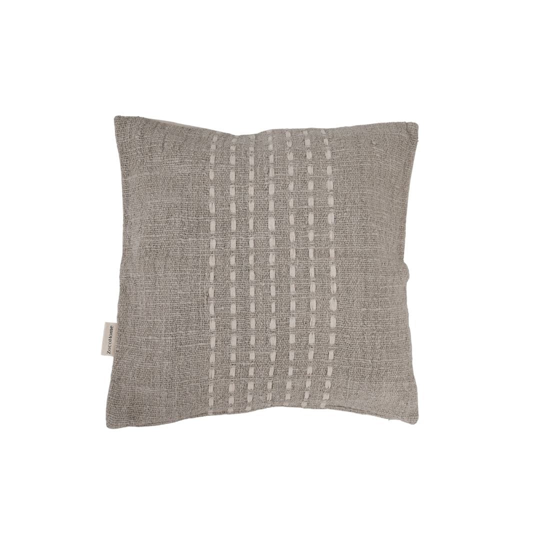 Zoco Home Cotton Cushion Cover Stitch Panel | Natural 50x50cm