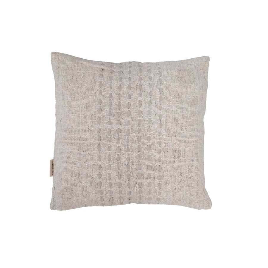 Zoco Home Cotton Cushion Cover Stitch Panel | Off-White 50x50cm