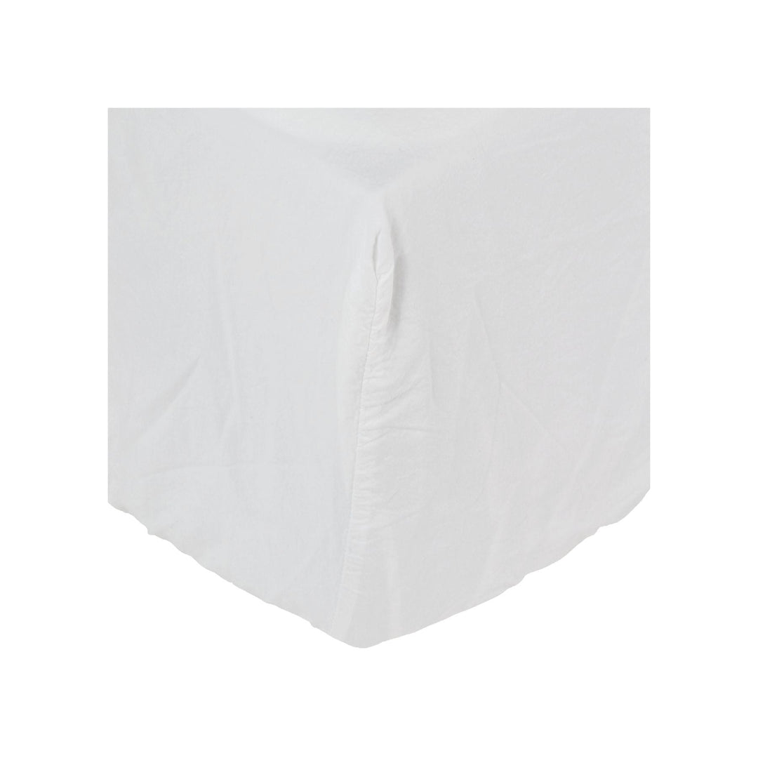 Zoco Home Beddings Cotton Fitted Sheet | White