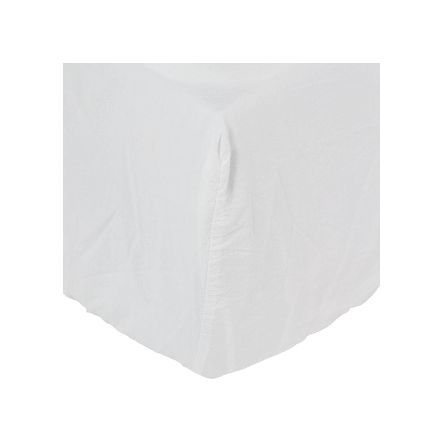 Zoco Home Beddings Cotton Fitted Sheet | White