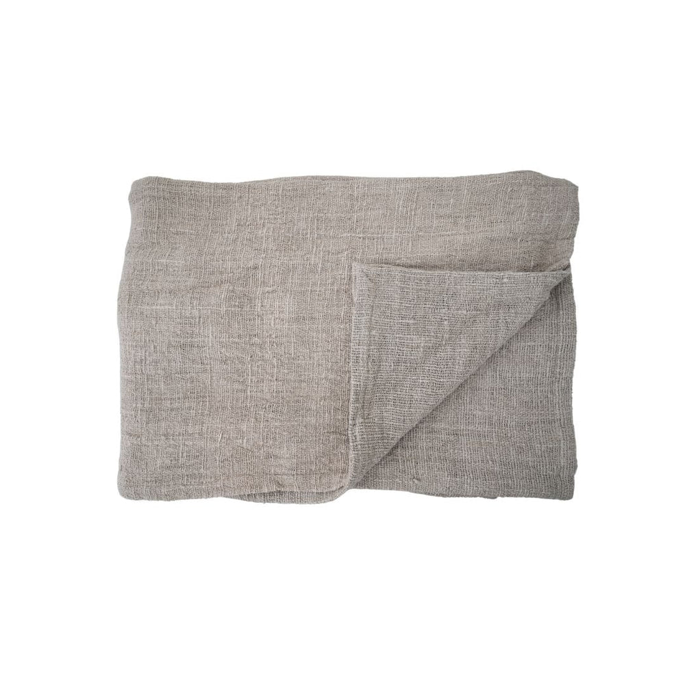 Zoco Home Cotton Hand Woven Bed Cover  | Natural 270x270cm