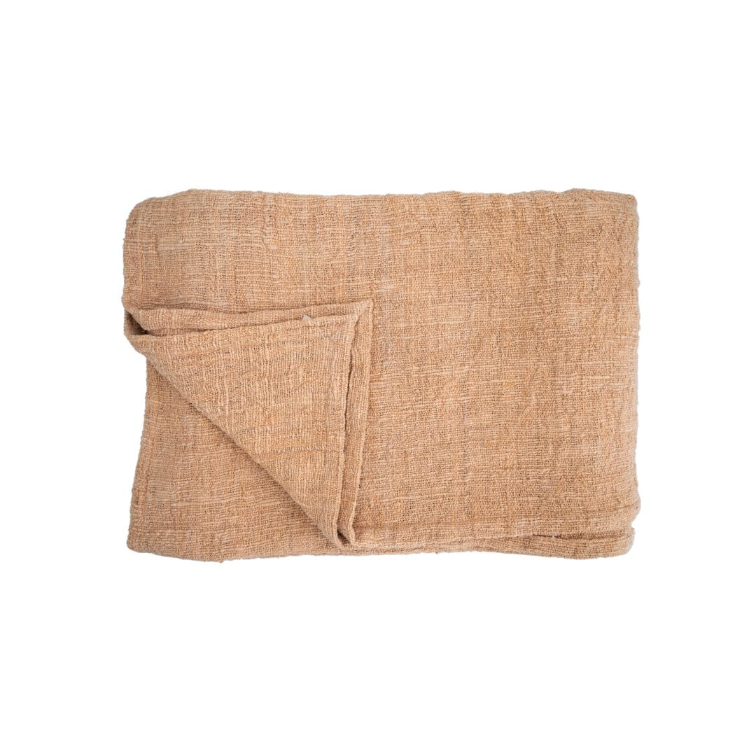 Zoco Home Cotton Hand Woven Bed Cover  | Oatmeal 270x270cm