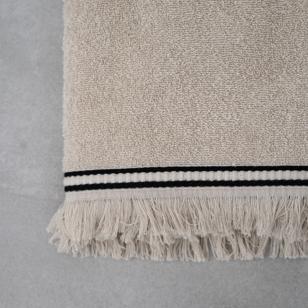 Zoco Home Textile Cotton Linen Towel | Linen Sand 90x140cm