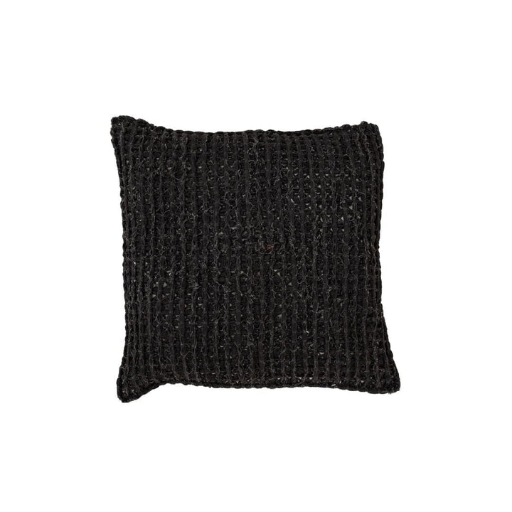 Zoco Home Cotton Macrame Fancy Cushion Cover  | Charcoal 50x50cm