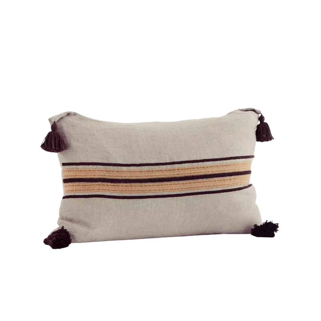Zoco Home Cotton Tassel Pillow | Sand/Beige 40x60cm