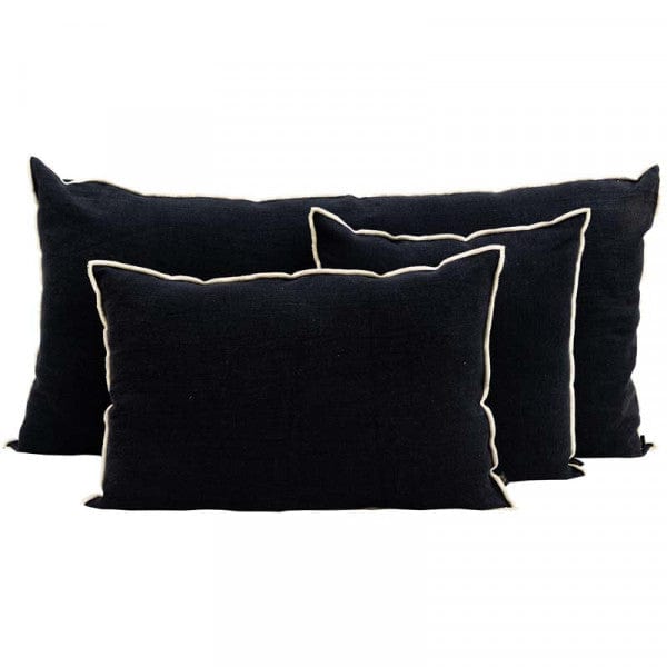 Zoco Home Cushion Cushion Cover Nai Edge |  Black 45x45cm