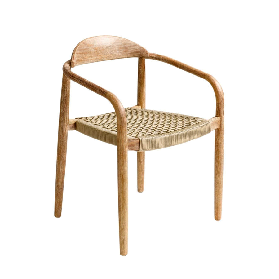 Zoco Home Outdoor Eucalyptus Outdoor Chair | Sand 57x52x76cm