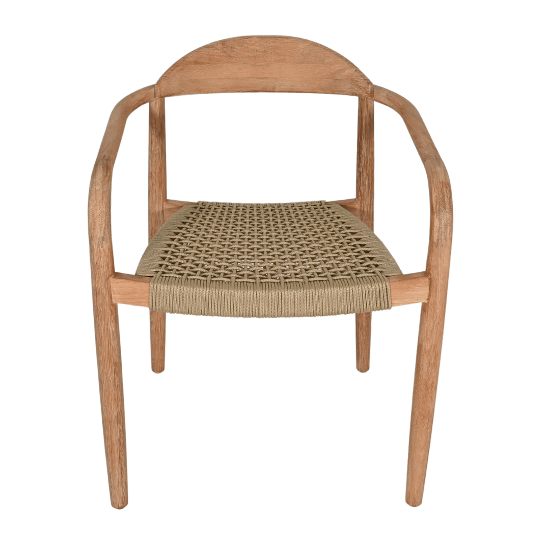 Zoco Home Outdoor Eucalyptus Outdoor Chair | Sand 57x52x76cm