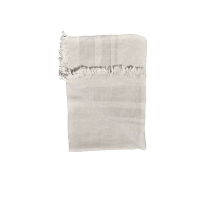 Zoco Home Fouta Linen Throw | Stone Beige 135x180cm