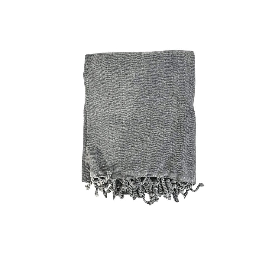 Zoco Home Textiles Fouta Stonewashed | Dark Grey 200x100cm