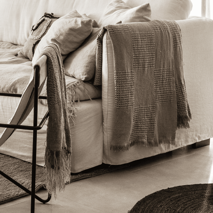 Zoco Home Fouta Waffle Throw | Beige 125x185cm