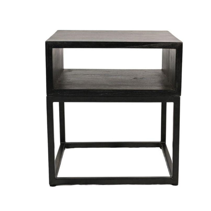 Zoco Home Furniture Cane Night Table | Black 40cm