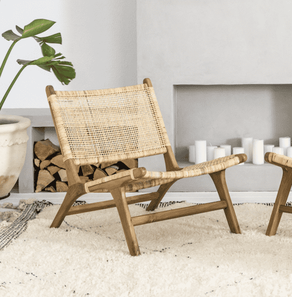 Bali Lounge Chair | 62x74x72cm - Zoco Home 
