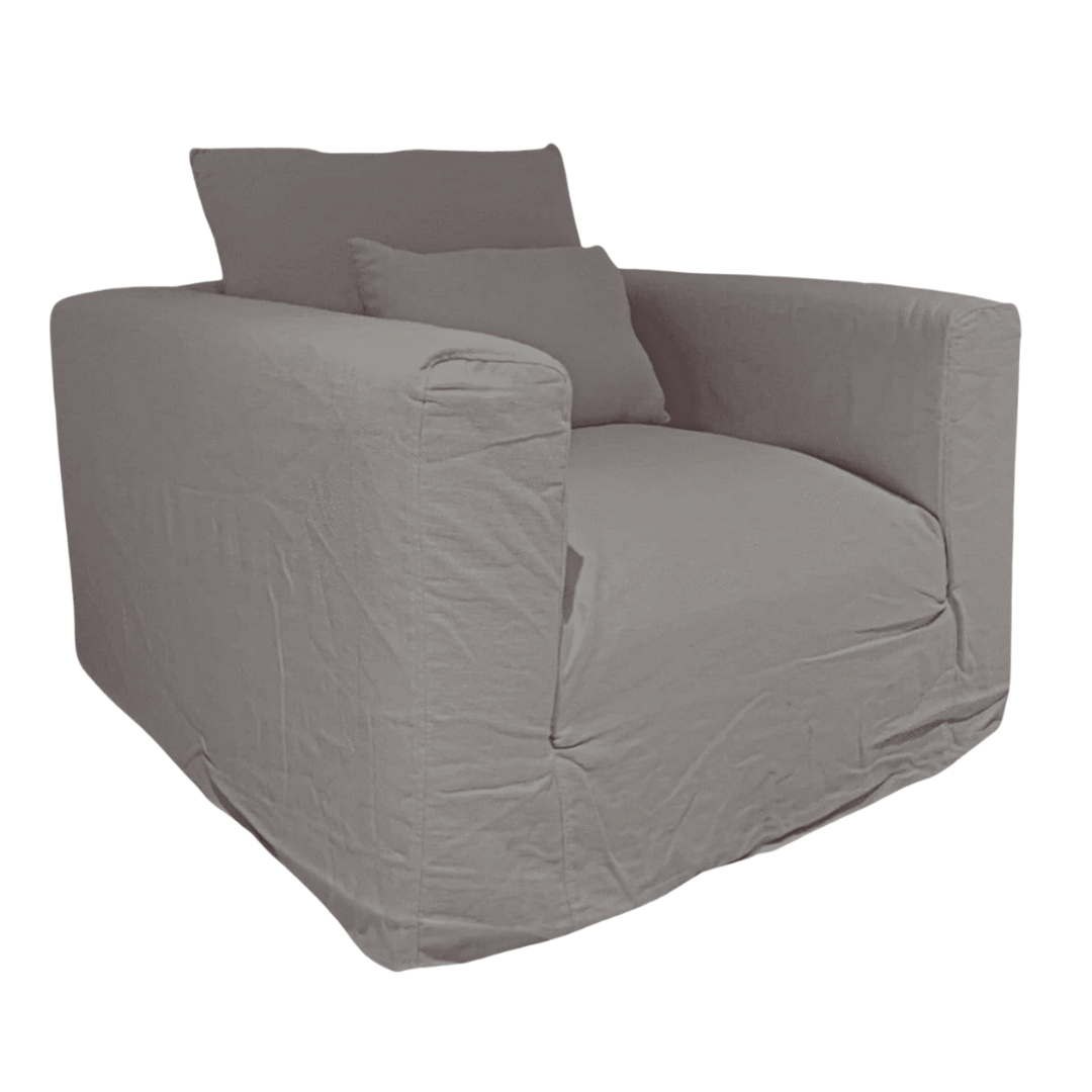 Zoco Home Furniture Ibiza Linen Sofa | One Seater