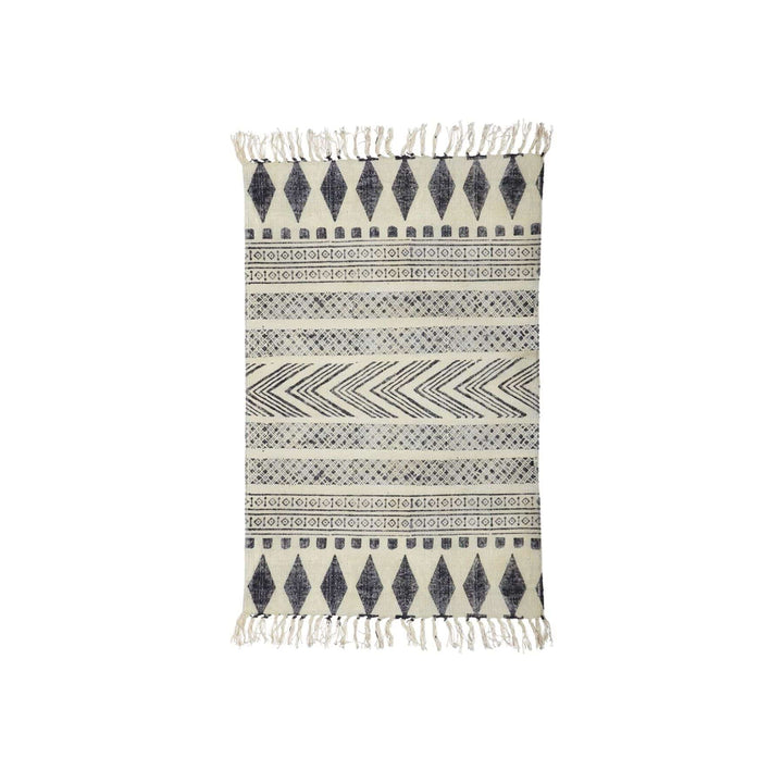 Zoco Home Rugs Indian Patterned Rug | Grey/Black 60x90cm
