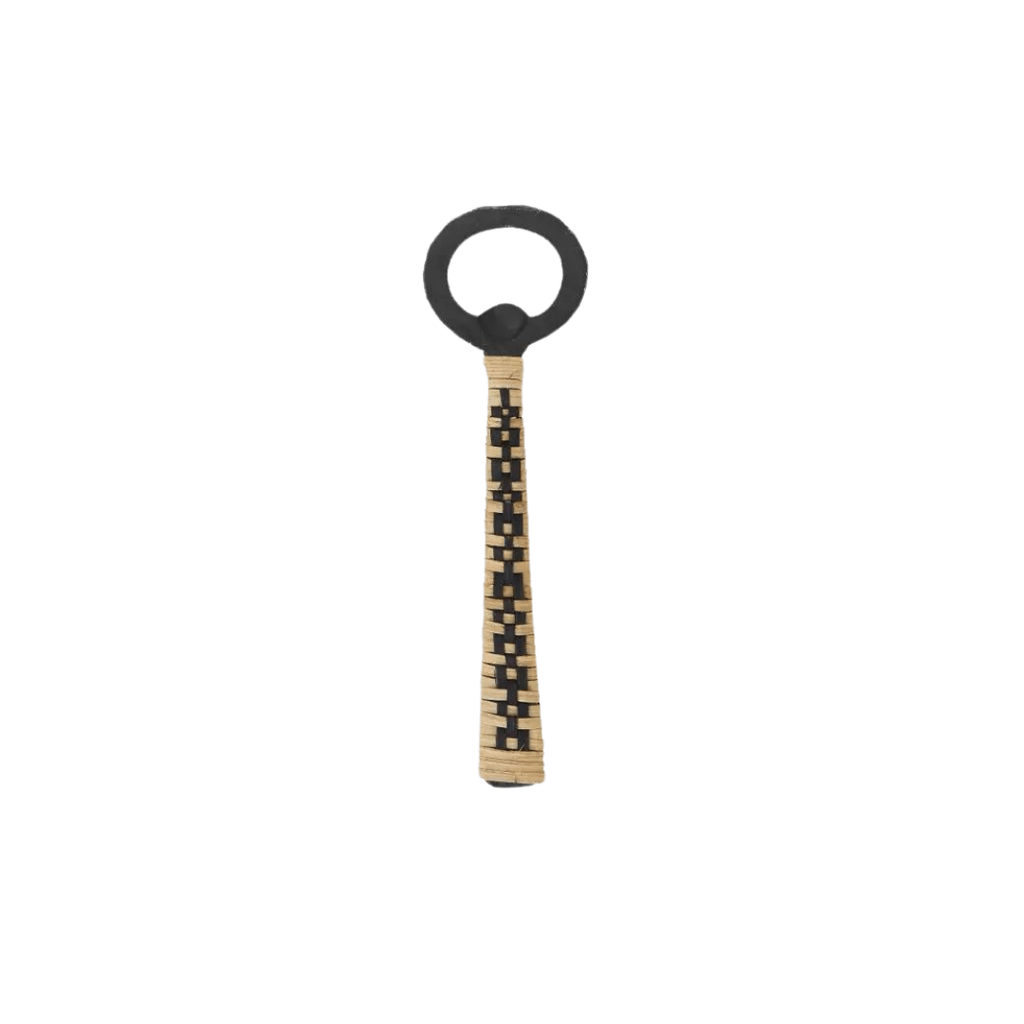 Iron bottle opener w/ cane