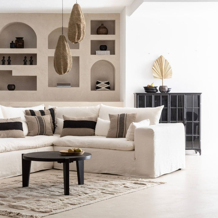 Zoco Home Furniture Iron Cabinet | Black 120x32x114cm