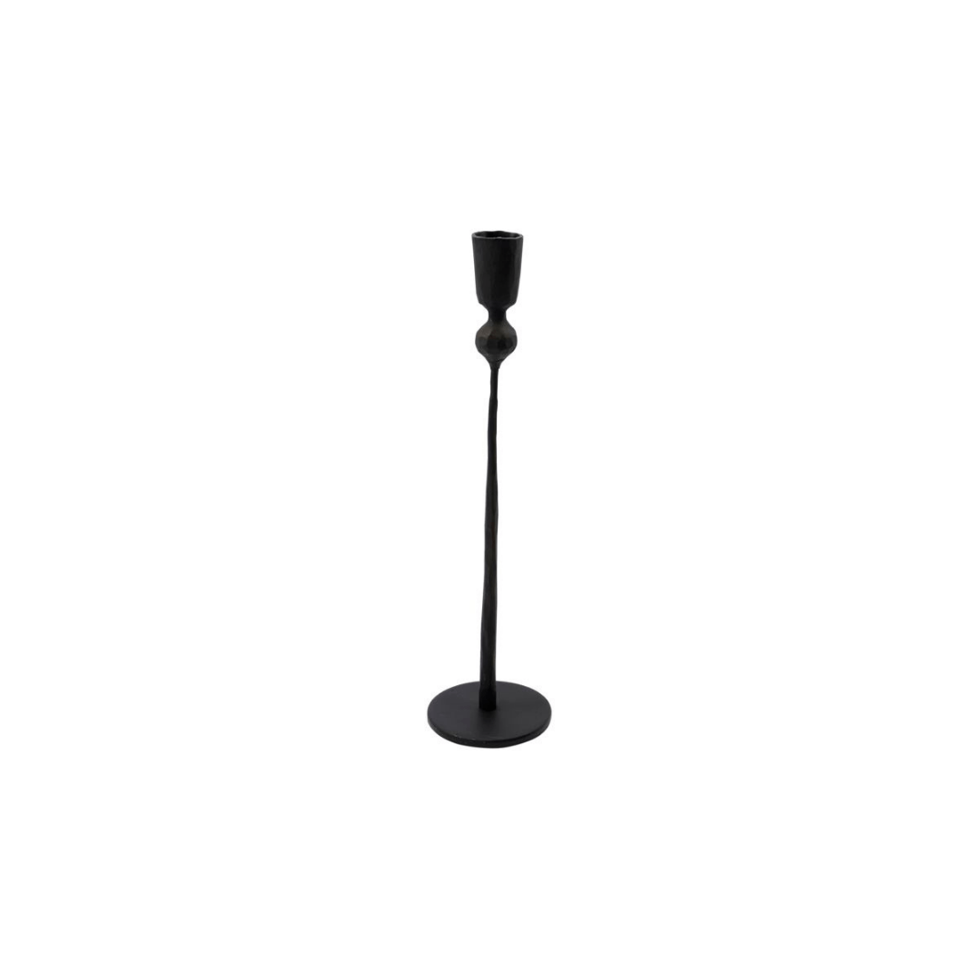 Zoco Home Home accessories Iron Candle Stand | Black 6x29cm