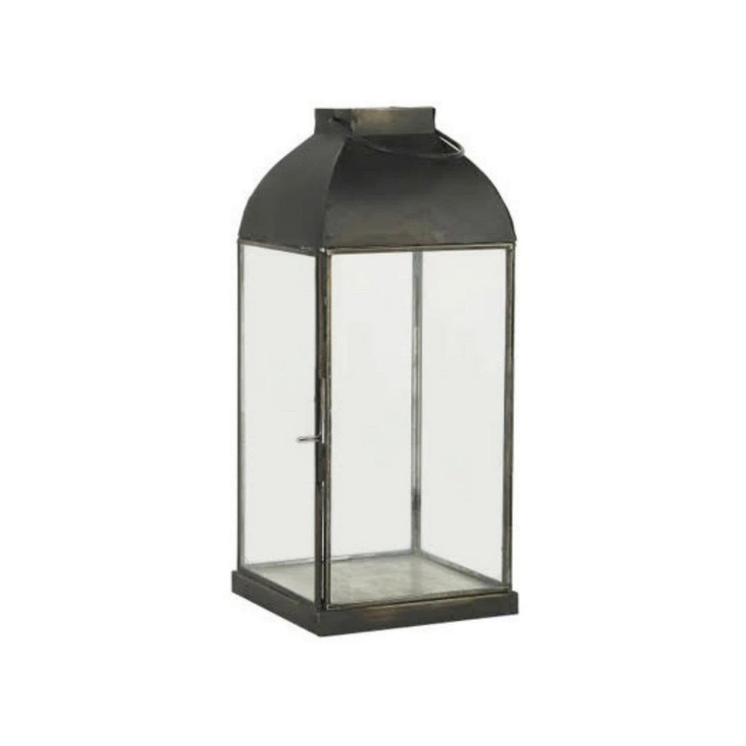 Zoco Home Lantern Iron Lantern Rounded Top | Black | 13x13x30cm