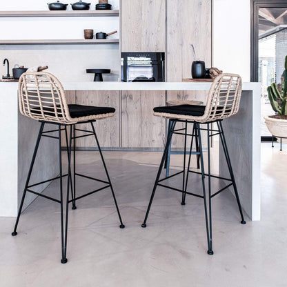 Zoco Home bar stool Jaipur Bar Stool | Black