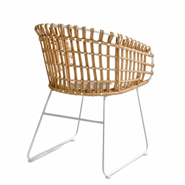 Zoco Home Outdoor Jaipur Rattan Outdoor Chair | White