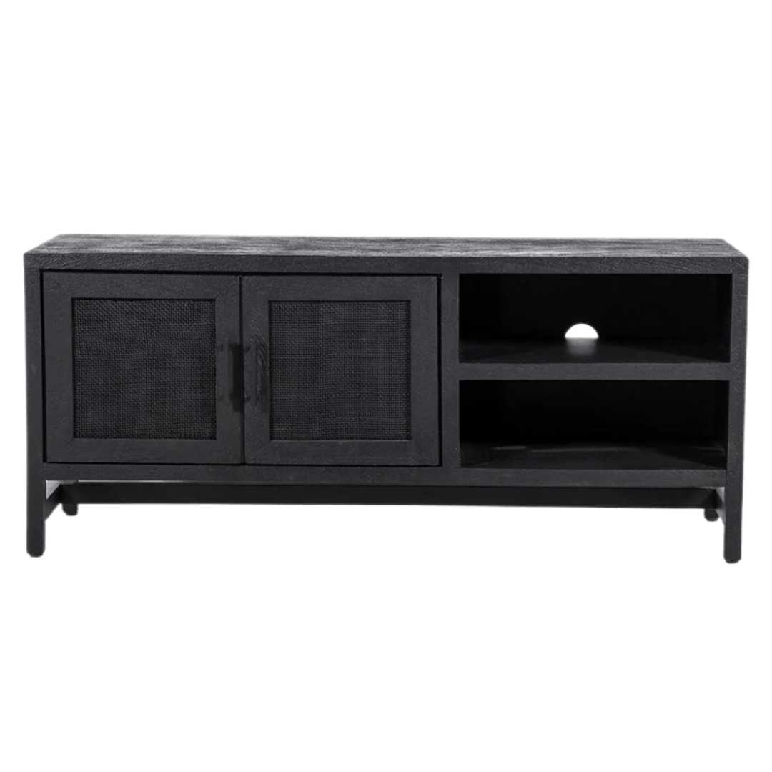 Zoco Home Jambi TV Cabinet | Black 130x40x55cm
