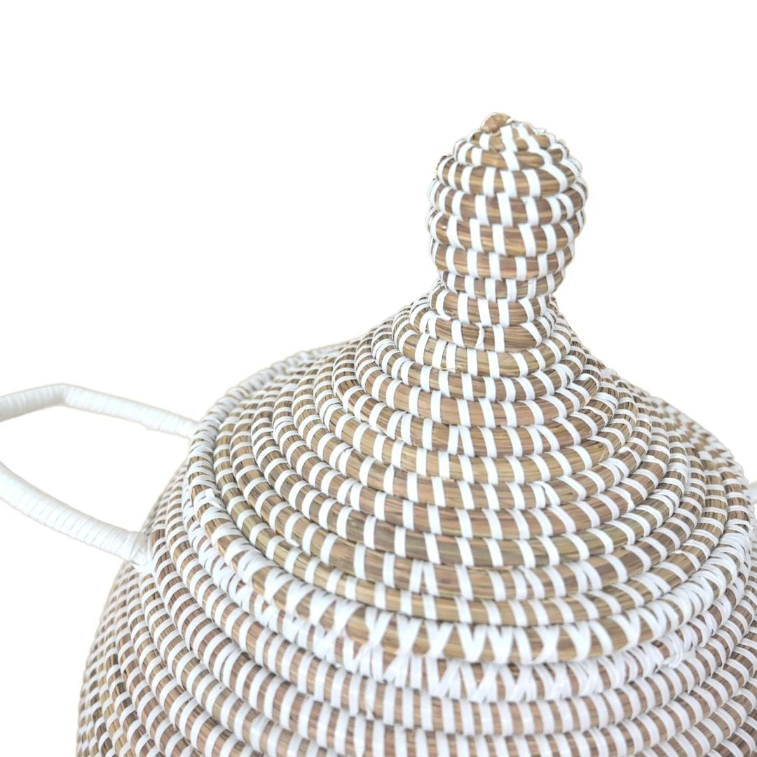 Zoco Home Kindia Basket | Natural/White | Medium