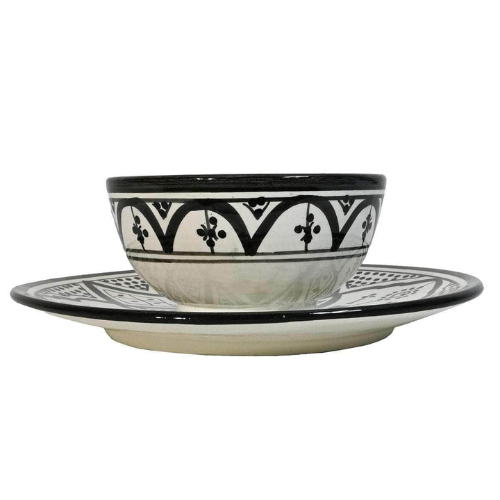 Ceramic Bowl | Black & White | 15cm