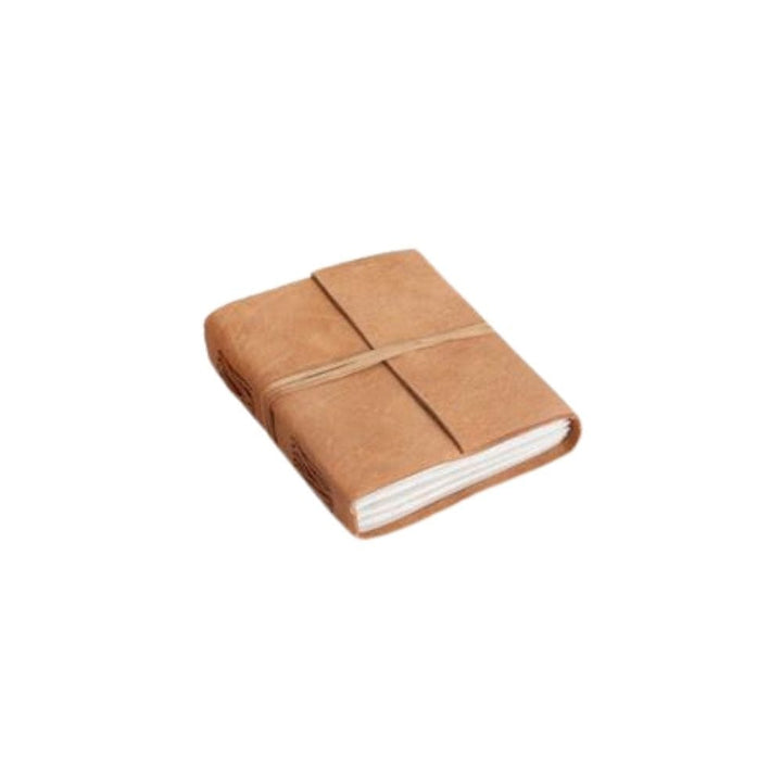 Zoco Home Furnitures Leather Notebook | Light Brown 13x15cm
