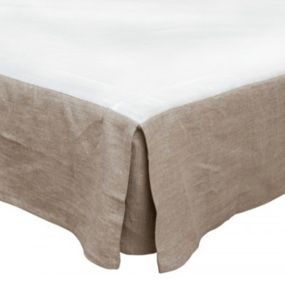 Zoco Home Bettvolant aus Leinen | Naturfarben