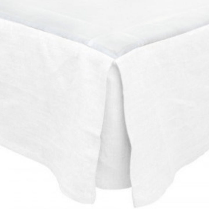 Zoco Home Linen Bedskirt | White