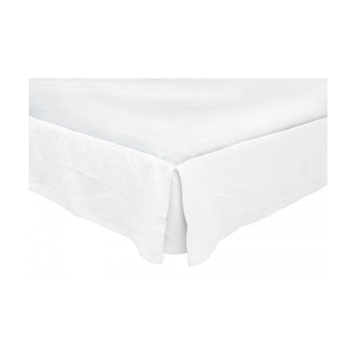 Zoco Home Linen Bedskirt | White