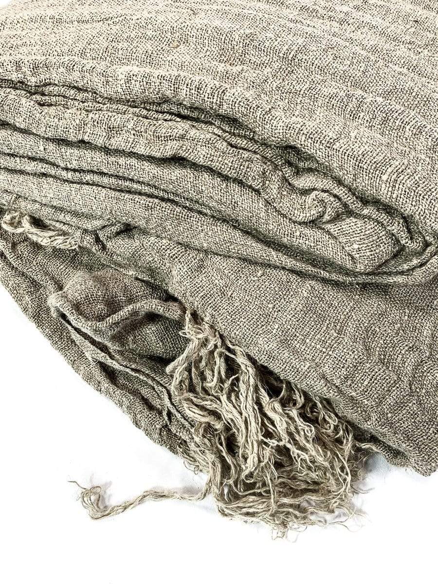 Zoco Home Textiles Linen Bedspread | Natural 270x270cm