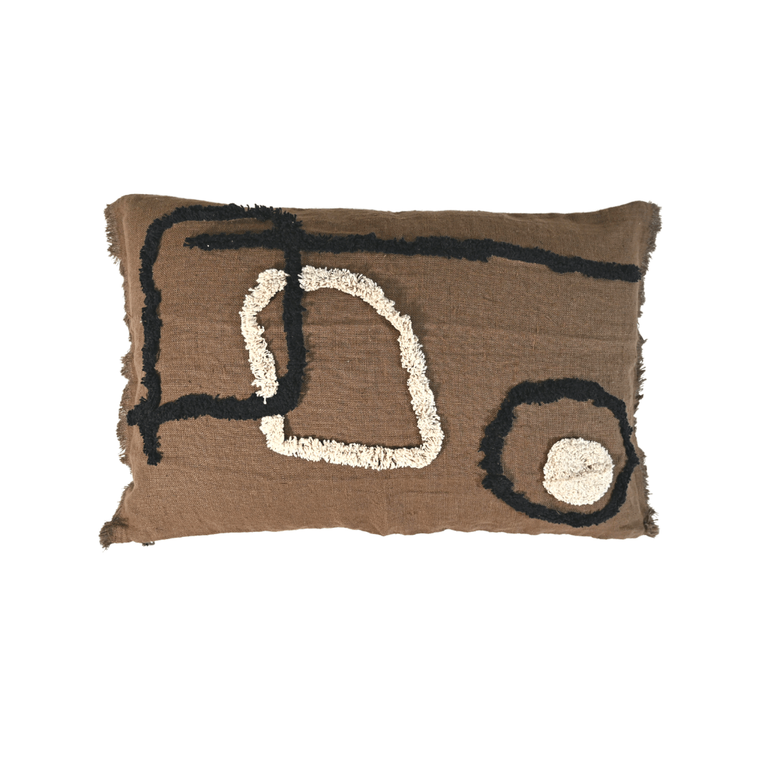 Zoco Home Linen/Cotton Cushion Cover | Brownie 40x60cm