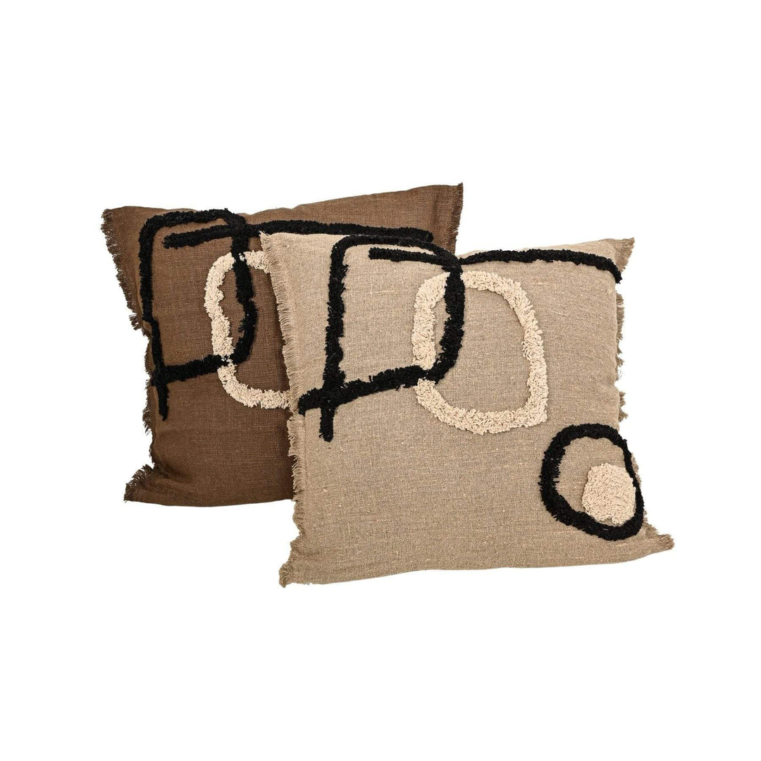 Zoco Home Textile Linen/Cotton Cushion Cover | Brownie 45x45cm