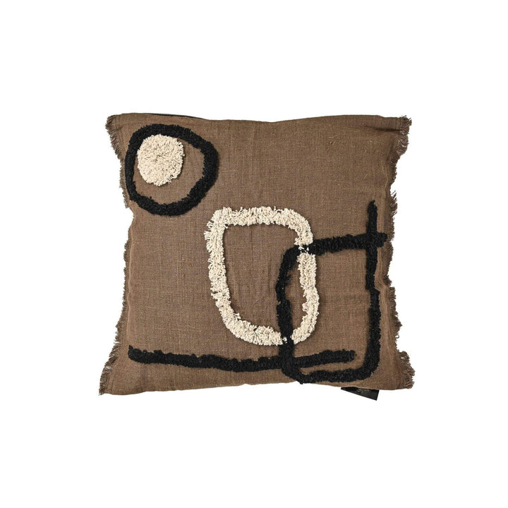 Zoco Home Textile Linen/Cotton Cushion Cover | Brownie 45x45cm