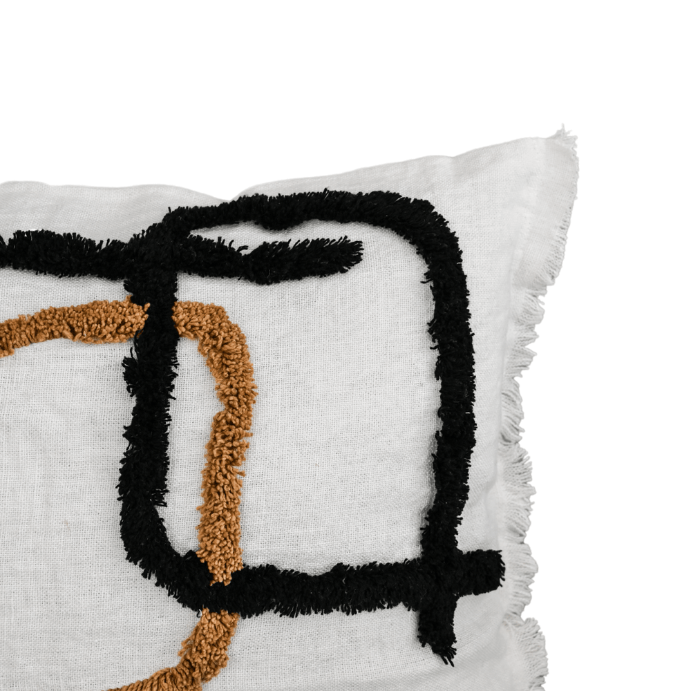 Zoco Home Textile Linen/Cotton Cushion Cover | Ivory 40x60cm