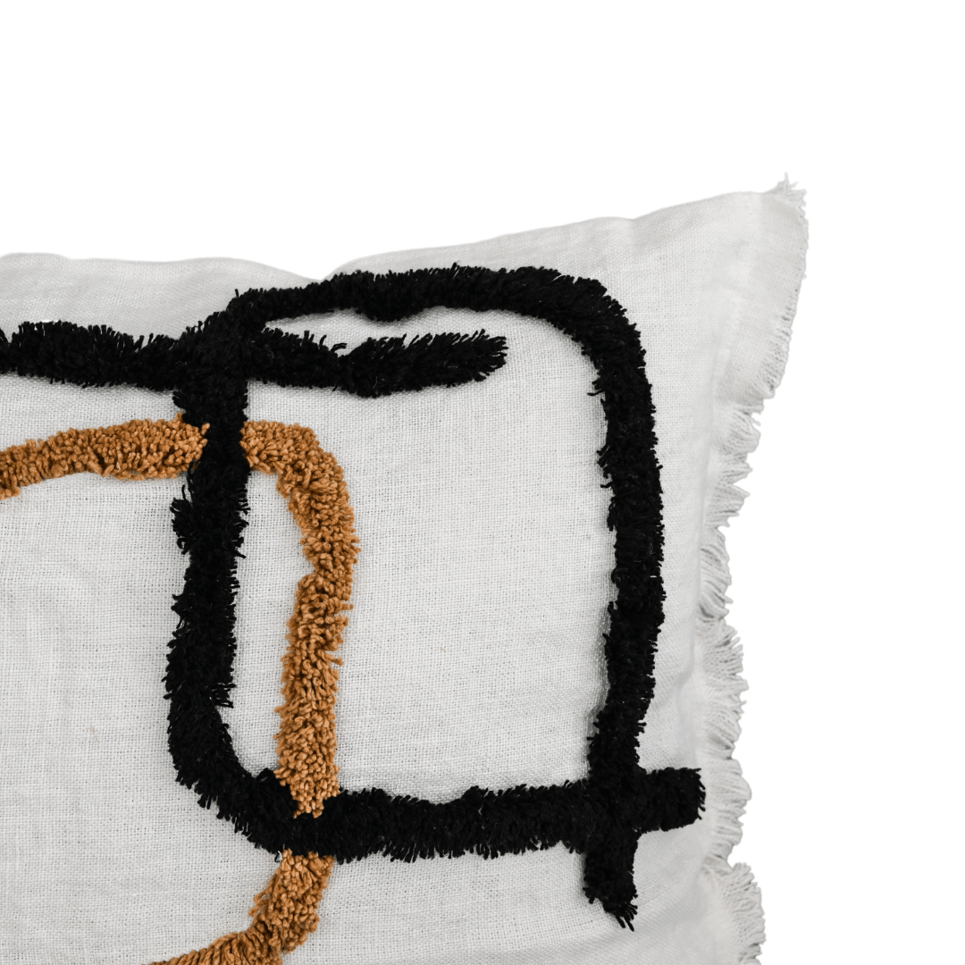 Zoco Home Textile Linen/Cotton Cushion Cover | Ivory 45x45cm