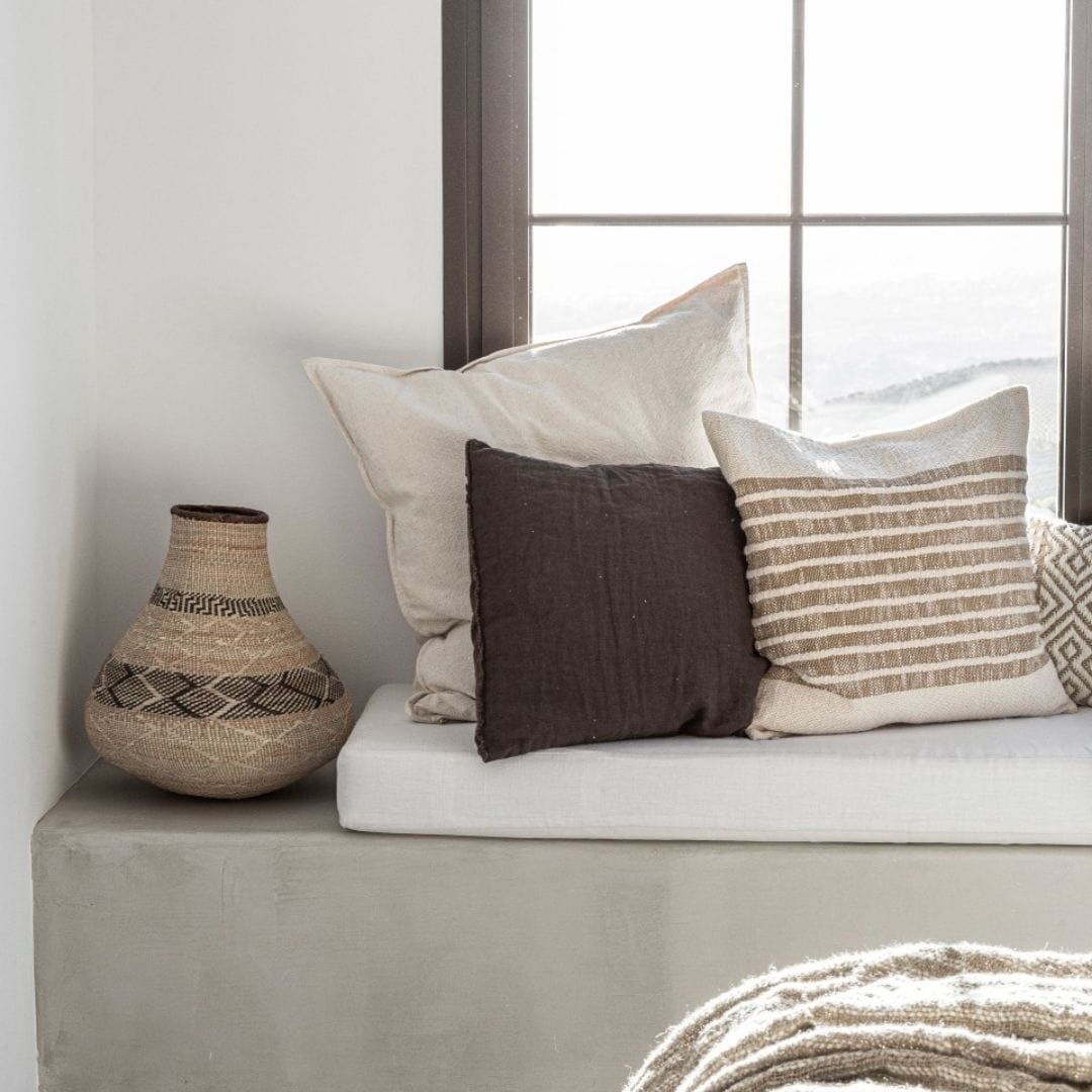 Zoco Home Textiles / Pillows Linen Cushion Cover | Brownie | 45x45cm