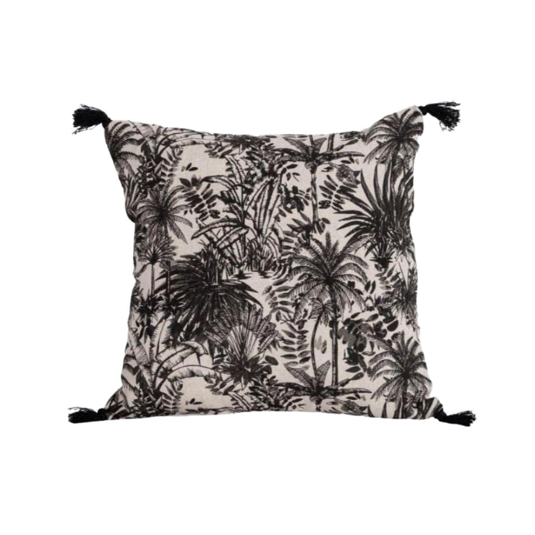 Zoco Home Textiles Linen Cushion Cover | Mahe Palm 45cm