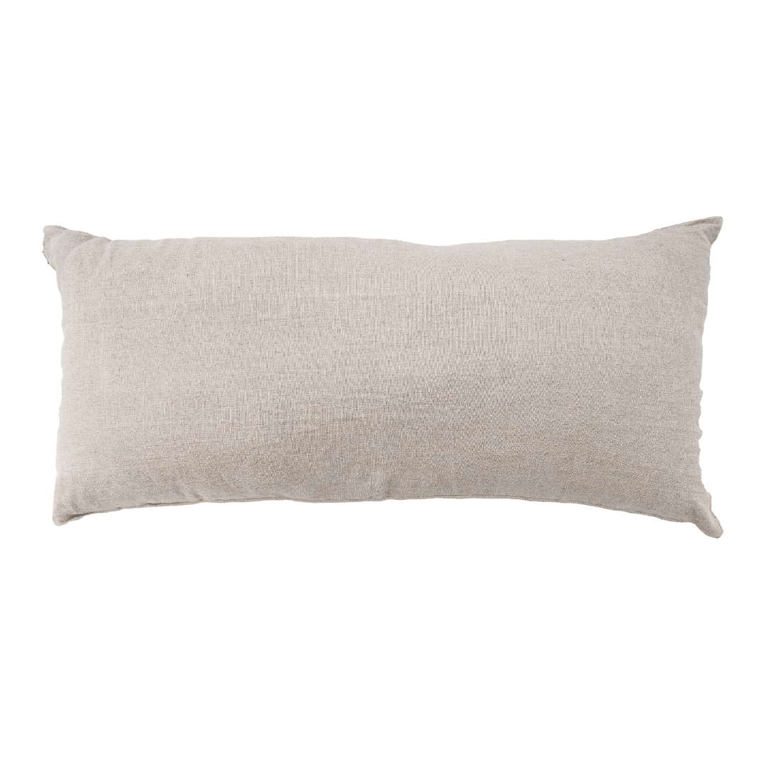 Zoco Home Cushion Linen Cushion Cover Nai Edge | Natural 55x110 cm