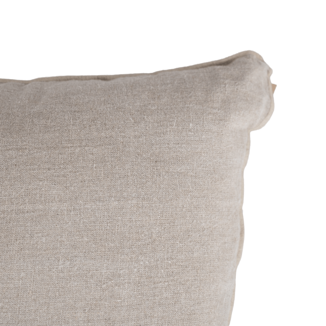 Zoco Home Cushion Linen Cushion Cover Nai Edge | Natural 55x110 cm