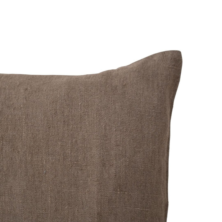 Zoco Home Linen Cushion Cover | Stonewashed Brownie | 40x60cm
