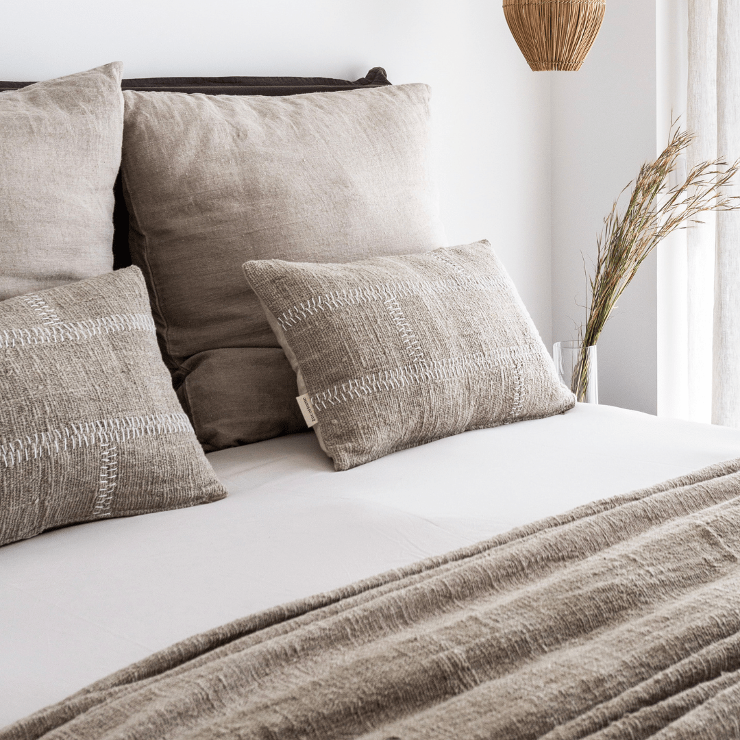Zoco Home Textiles Linen Cushion Cover | Stonewashed Natural | 45x45cm